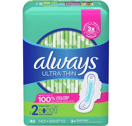 Always Ultra Thin Super Pads