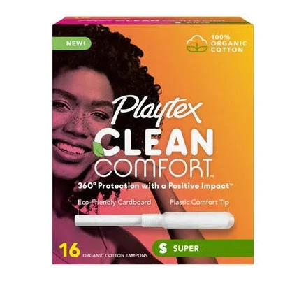 Playtex Clean Comfort Tampons, Super, 16 ct