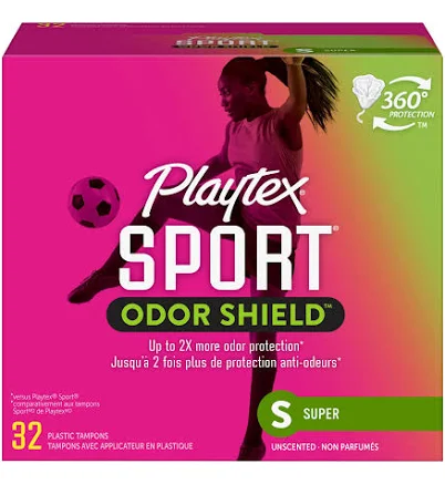 Playtex Sport Odor Shield Super Tampons