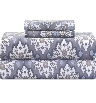 300 Thread Count Cotton Sateen Weave Printed Sheet Set