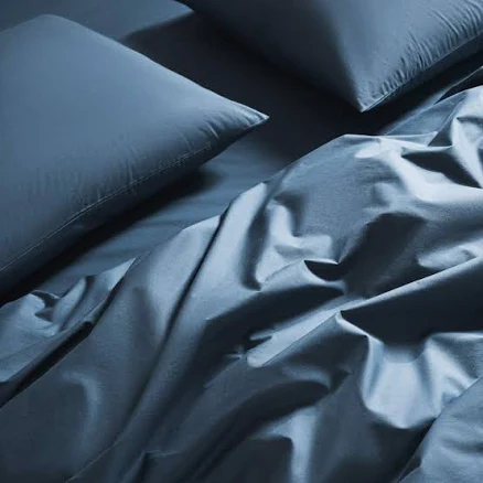 Classic Cooling Percale Fitted Sheet in Blue, Full
