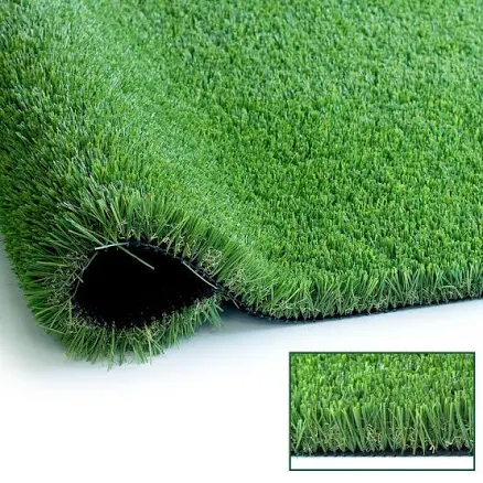 LITA Natural Thick Artificial Grass turf Cut to Length Realistic Deluxe 1.5in Pile Height