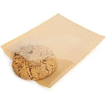 5 1/4" x 7 1/2" Kraft Bakery Bag w/ Clear Front