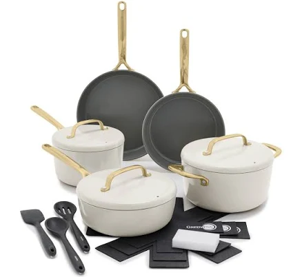 GREENPan GP5 Champagne Ceramic Non-stick Cookware Set