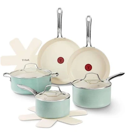 T-Fal Inspire 10-Piece Ceramic Nonstick Cookware Set