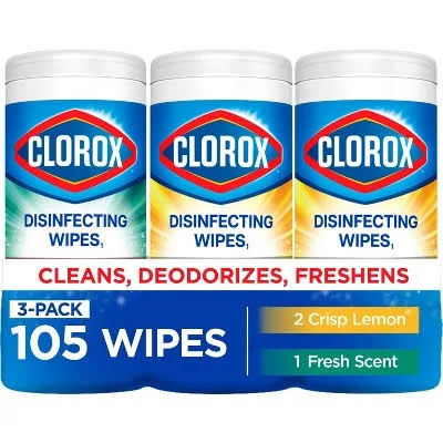 Clorox Disinfecting Cleaning Wipes 3-Pack