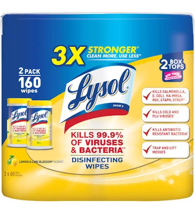Disinfecting Wipes Lysol