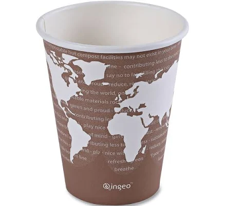Eco-Products World Art Renewable Resource Hot Drink Cups