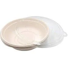 Round Compostable Molded Fiber Bowl - 24 oz.