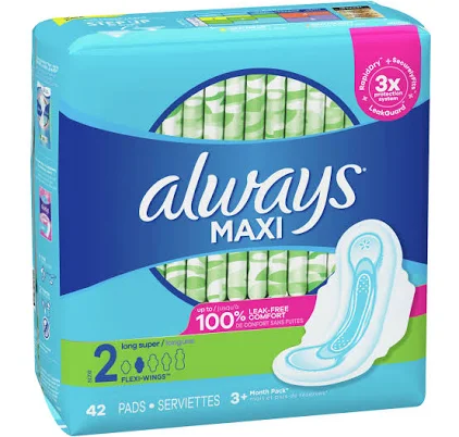 Always Maxi Pads With Wings