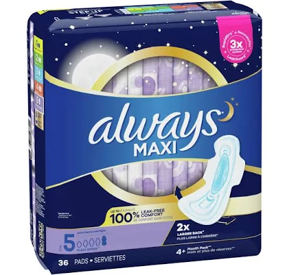 Always Extra Heavy Overnight Maxi Pads
