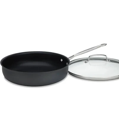 Cuisinart Chef's Classic Nonstick Hard Anodized Deep Frying Pan with Cover
