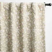 Crate & Barrel Floral Blackout Window Curtain Panel