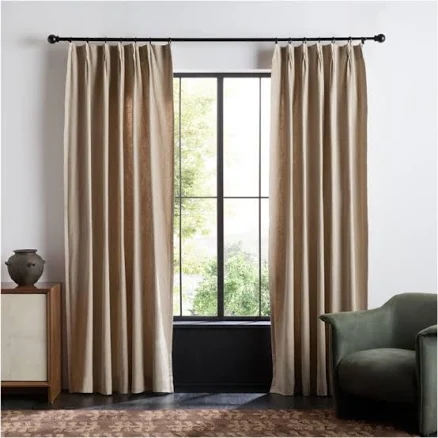 Crate & Barrel French Pleat Window Curtain Panel
