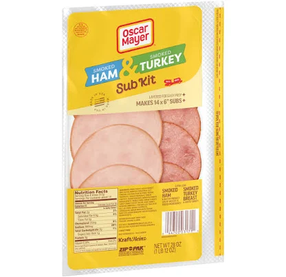 Oscar Mayer Smoked Ham & Turkey Sub Kit