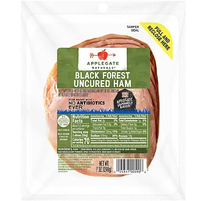 Applegate Uncured Black Forest Ham