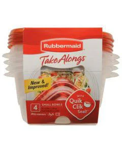 Rubbermaid TakeAlongs 3.2-Cup Round Food Container 4-Pack