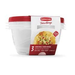Rubbermaid TakeAlongs 6.2 Cup Medium Bowls (6-Piece Set)