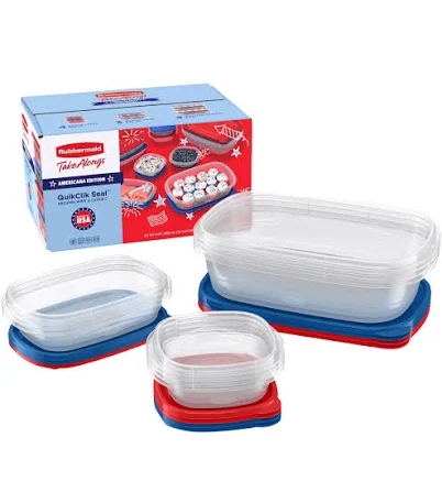 Rubbermaid TakeAlongs Special-Edition Americana Food Storage Container Set