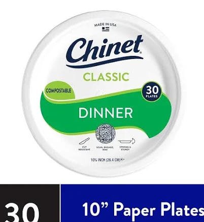 Chinet Classic Premium Dinner Paper Plates