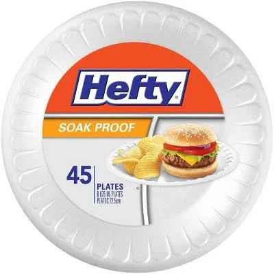 Hefty Everyday Soak Proof Disposable Plates