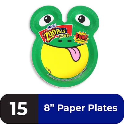 Hefty Paper Plates Assorted Designs 15 ct