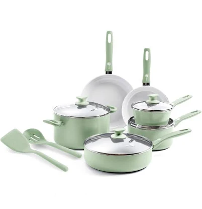GreenPan Dover 12-Piece Ceramic Nonstick Cookware Set