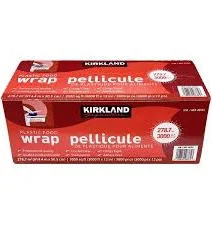 Kirkland Signature 12" Plastic Food Wrap, 3000 ft