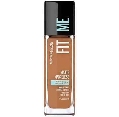 Maybelline Fit Me Matte + Poreless Liquid Foundation Makeup - 1.0 fl oz