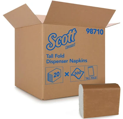 Scott Tall-Fold Dispenser Napkins 1-Ply 7 x