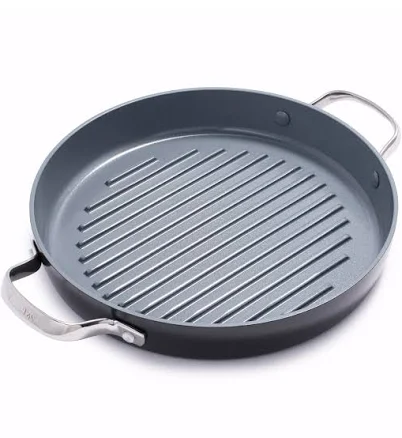 GreenPan Valencia Pro Ceramic Nonstick 11" Round Grill Pan