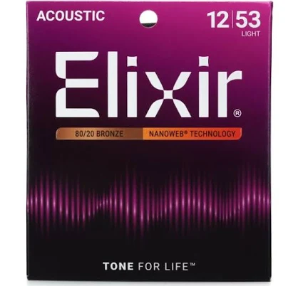 Elixir Nanoweb Acoustic Guitar Strings
