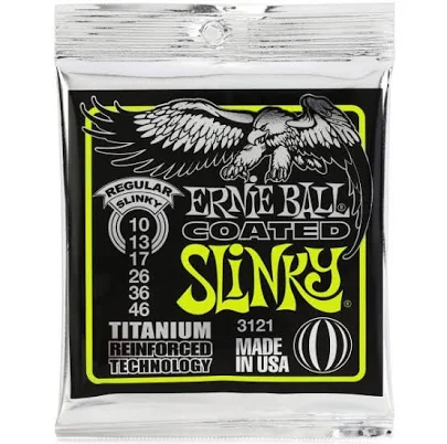 Ernie Ball Coated Electric Slinky Guitar Strings