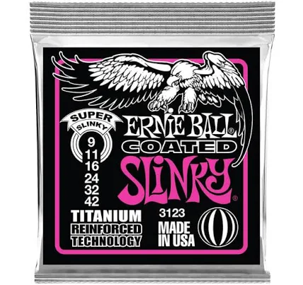 Ernie Ball 3123 Coated Super Slinky Electric Guitar Strings