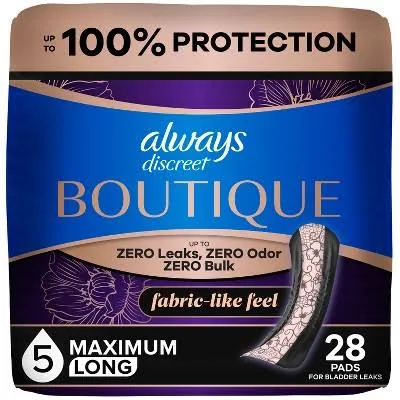 Always Discreet Boutique Incontinence Pads