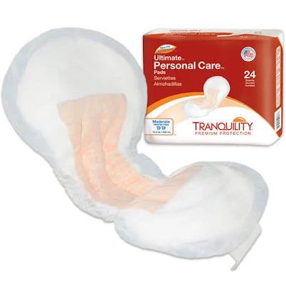 Tranquility Personal Bladder Care Pads Case of 96 (24/Pk) / Ultimate (13.5" X 6.5")