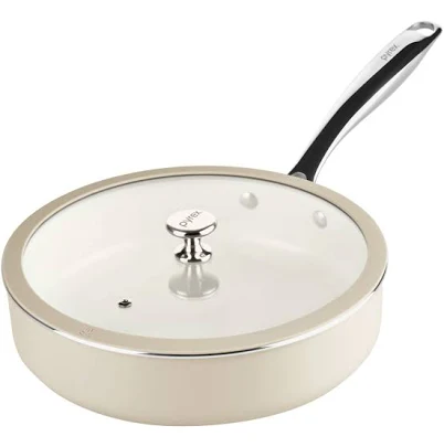Pyrex Ceramic Deep Fry Pan with Lid
