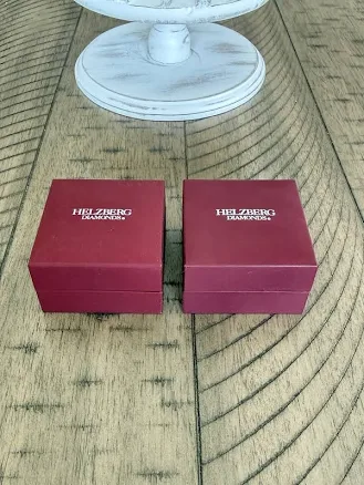 Helzberg Diamonds Presentation Boxes - 2 Earrings/necklace Box Empty