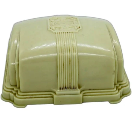 Vintage 1940S Art Deco Helzberg's Jewelers Early Plastic Jewelry Case