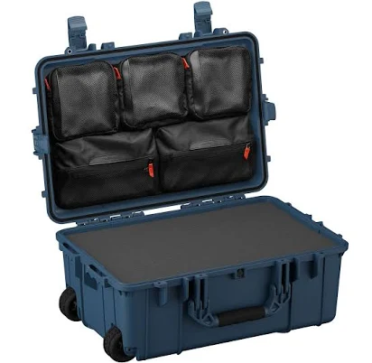 Storm Case Lineman Storm Box - 24" Wheeled Waterproof Hard Case with Pick-and-Pluck Foam, Model 305, Navy