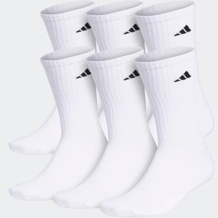adidas Men's Athletic Cushioned Crew 6-Pack Socks