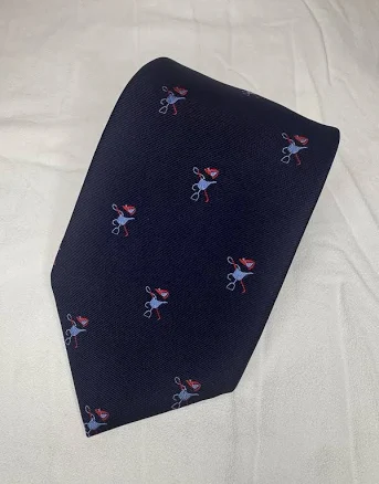 Brooks Brothers Stain Resistant Necktie Silk Blue Polo Horse