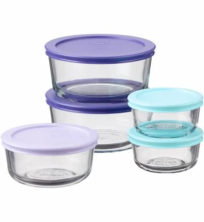 Pyrex Simply Store 10-Piece Glass Storage Container Set