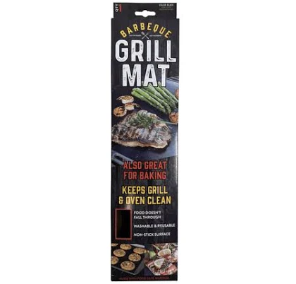 16 inch x 13 inch BBQ Grill Mat - Non-Stick, Reusable, Perfect for Gas, Charcoal and Electric Grills, Even Cooking and No Mess, Ideal for Steaks