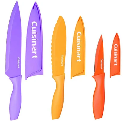 Cuisinart 6 Piece Nonstick Color Chef Knife Set