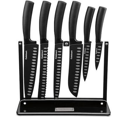 Cuisinart 7-Piece Nonstick Cutlery Knife Set with Acrylic Stand