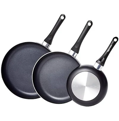 Amazon Basics Non Stick 3-Piece Kitchen Cookware Set