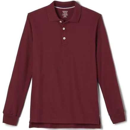French Toast Boys Long Sleeve Pique Polo