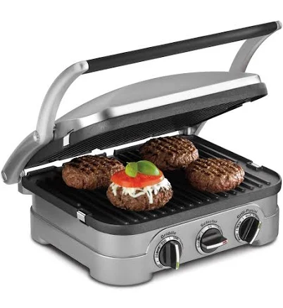 Cuisinart 5-in-1 Indoor Grill, Panini Press, and Griddler GR-4NNAS