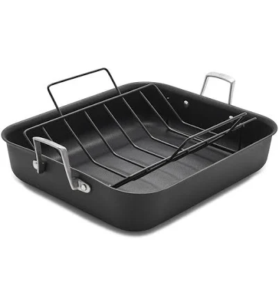 Calphalon Premier Hard-Anodized Nonstick 16in Roasting Pan with Rack